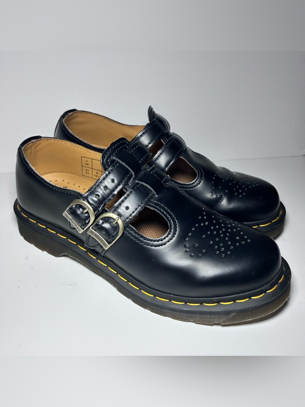 Dr. Martens Black Mary Jane’s 12916 Women’s 9 Double Strap